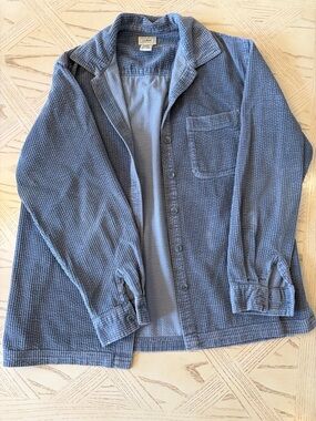 L.L. Bean Corduroy/ Ribbed Shacket/Button Up